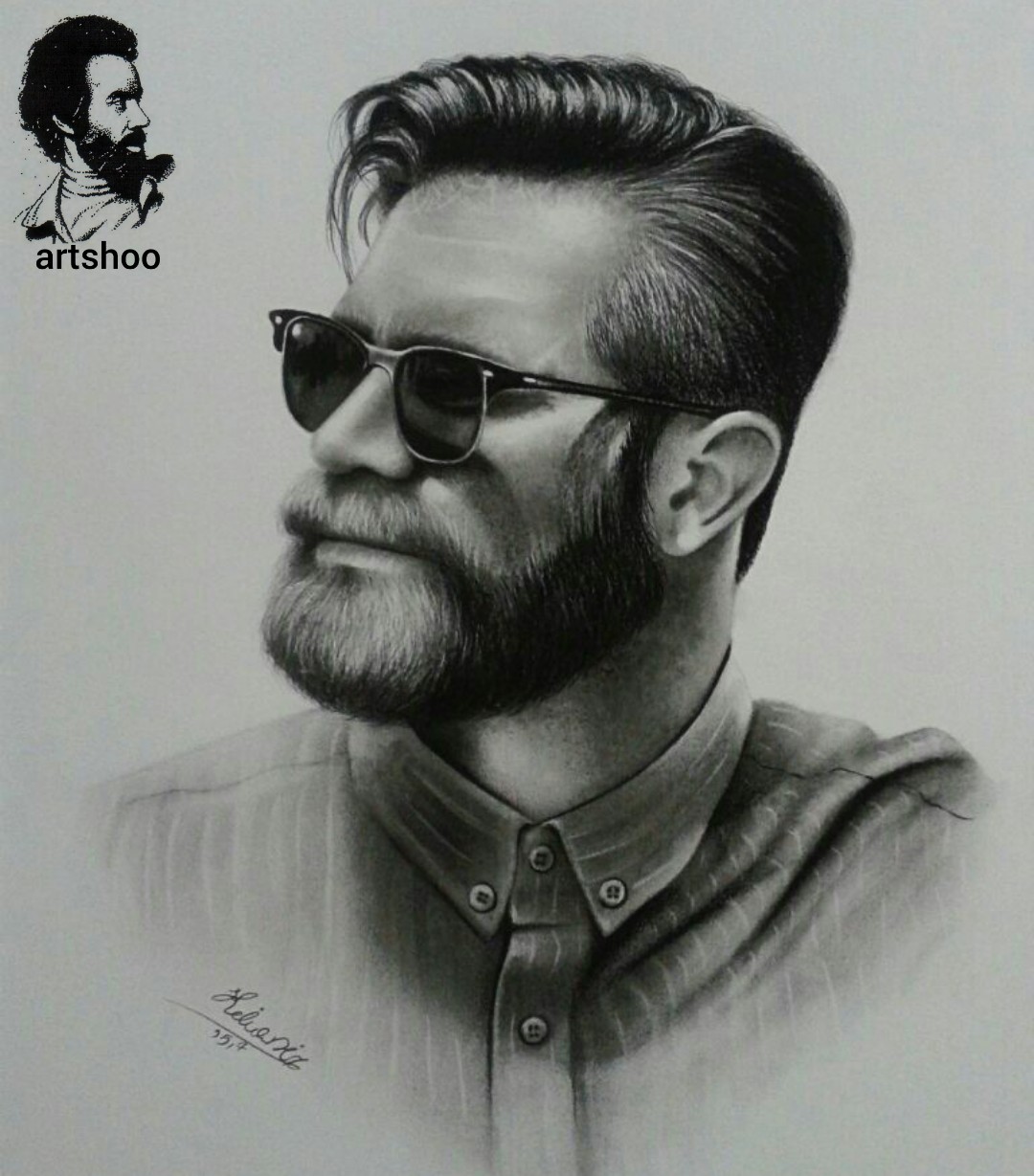 نقاشی سیاه قلم